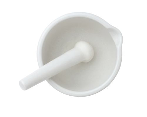 Moździerz porcelanowy z tłuczkiem fi 130 mm