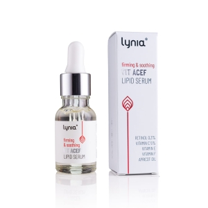 Lynia Ujędrniająco-łagodzące serum lipidowe z witaminami A,C,E i F 