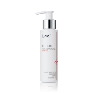 Face cleansing gel with AHA acid