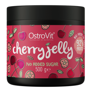 OstroVit Cherry Jelly Owoce w żelu 500 g wiśniowy