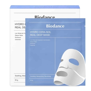 BIODANCE Hydro Cera-nol Real Deep Mask Set  Zestaw Nawilżających Masek Kolagenowych do Twarzy 4szt/34g